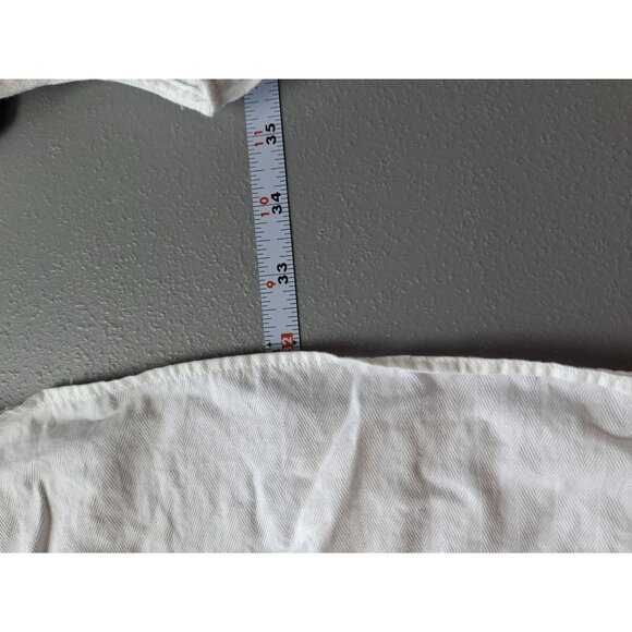 Perry Ellis Long Sleeve Button-Down Long Sleeve Shirt Mens Large White - Picture 7 of 7